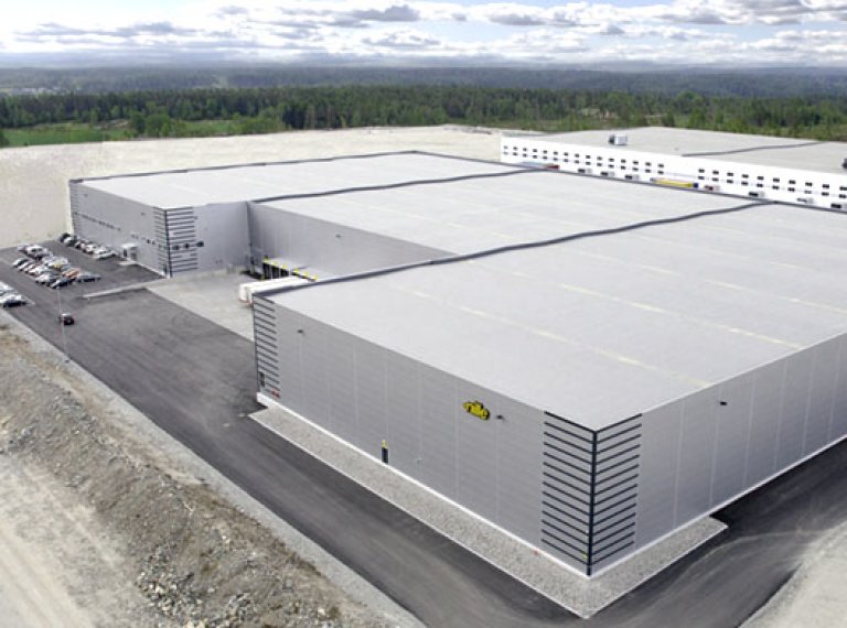 Warehouse at Torvuttaket 19, Vestby in Norway.