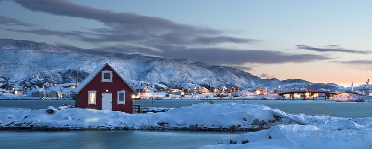 Rorbu house in Lofoten Norway